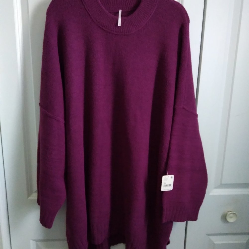 Free People Peaches tunic oversized pullover sweater